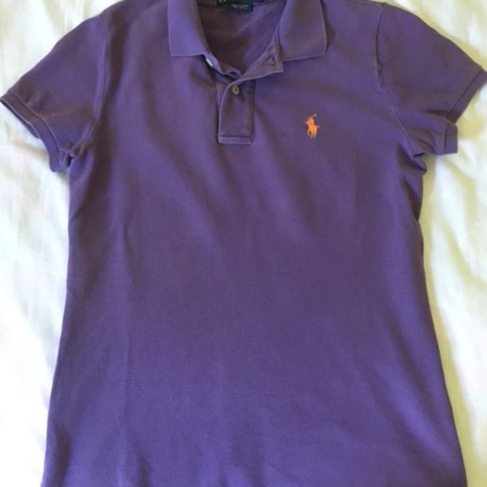 Ralph Lauren Skinny Fit Polo, Purple